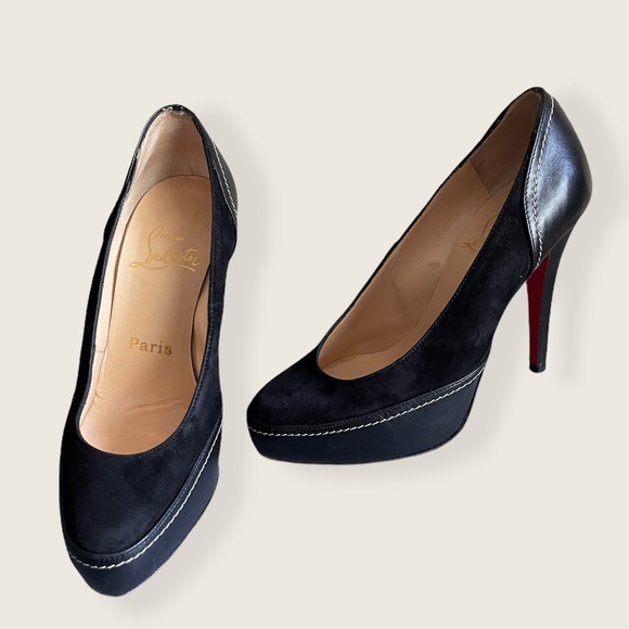 Christian Louboutin black defil calf high heels - Picture 3 of 14